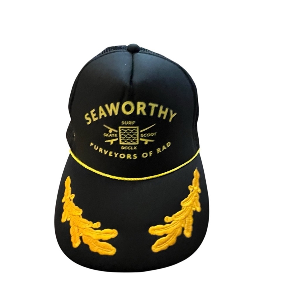 Seaworthy Surf Skate Scoot DCCLX Purveyors of Rad SnapBack Mesh Trucker Hat OS - Picture 2 of 8